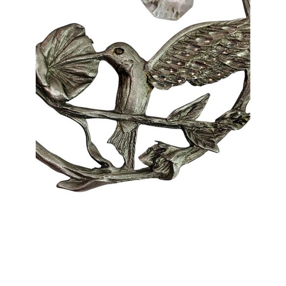 Spoontiques Pewter Ornament Suncatcher Prism Hummingbird 3" #2354 - Picture 2 of 5